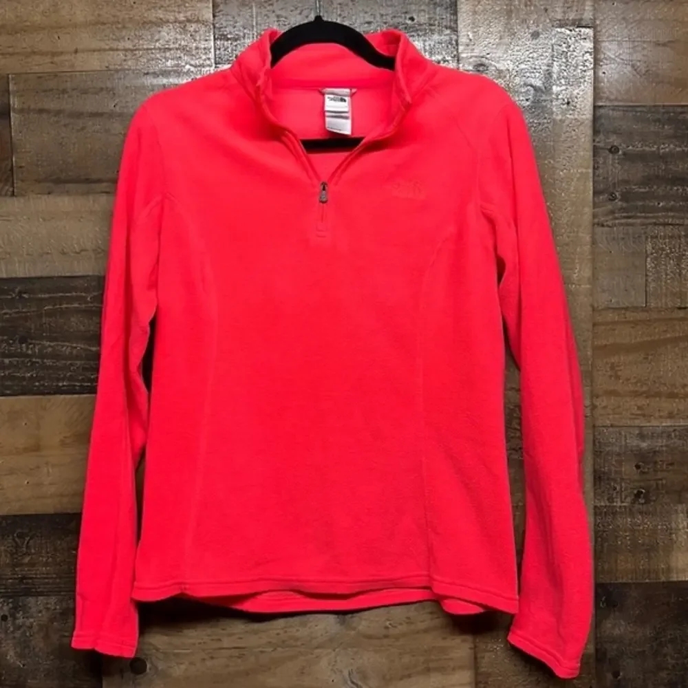 The North Face Quarter zip fleece long sleeve Top Jacket Women's Size Small‎